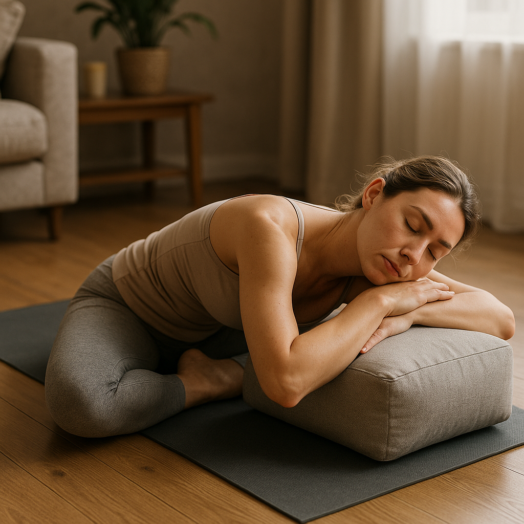 Ontdek de kracht van yin yoga voor diepe ontspanning en stressverlichting - Illustration
