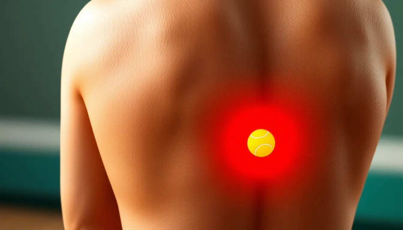 Oefenlezer: ontdek effectieve tennisalbue øvelser voor pijnverlichting - Illustration