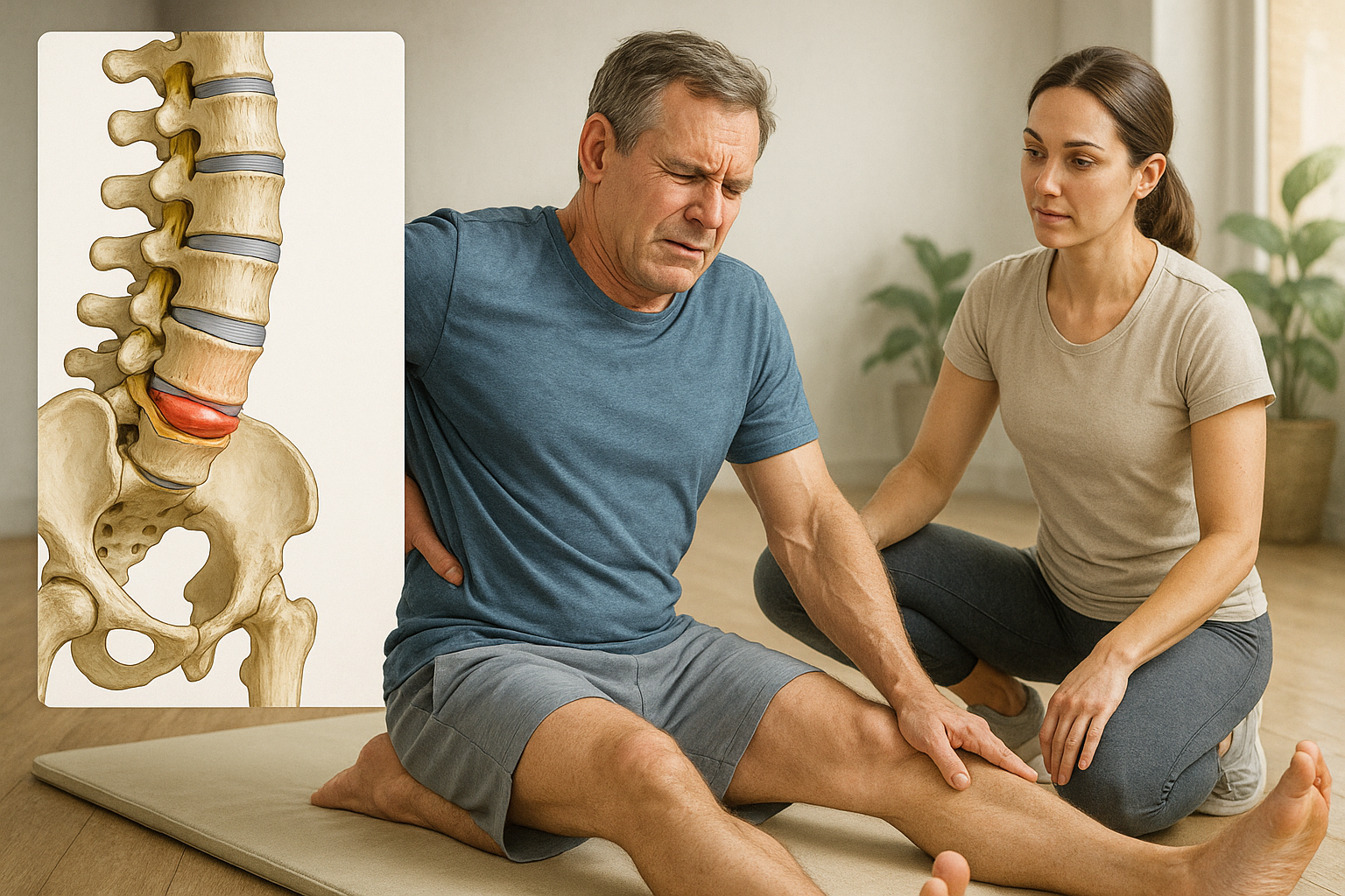 Verlicht rugklachten met deze hernia-oefeningen - Illustration