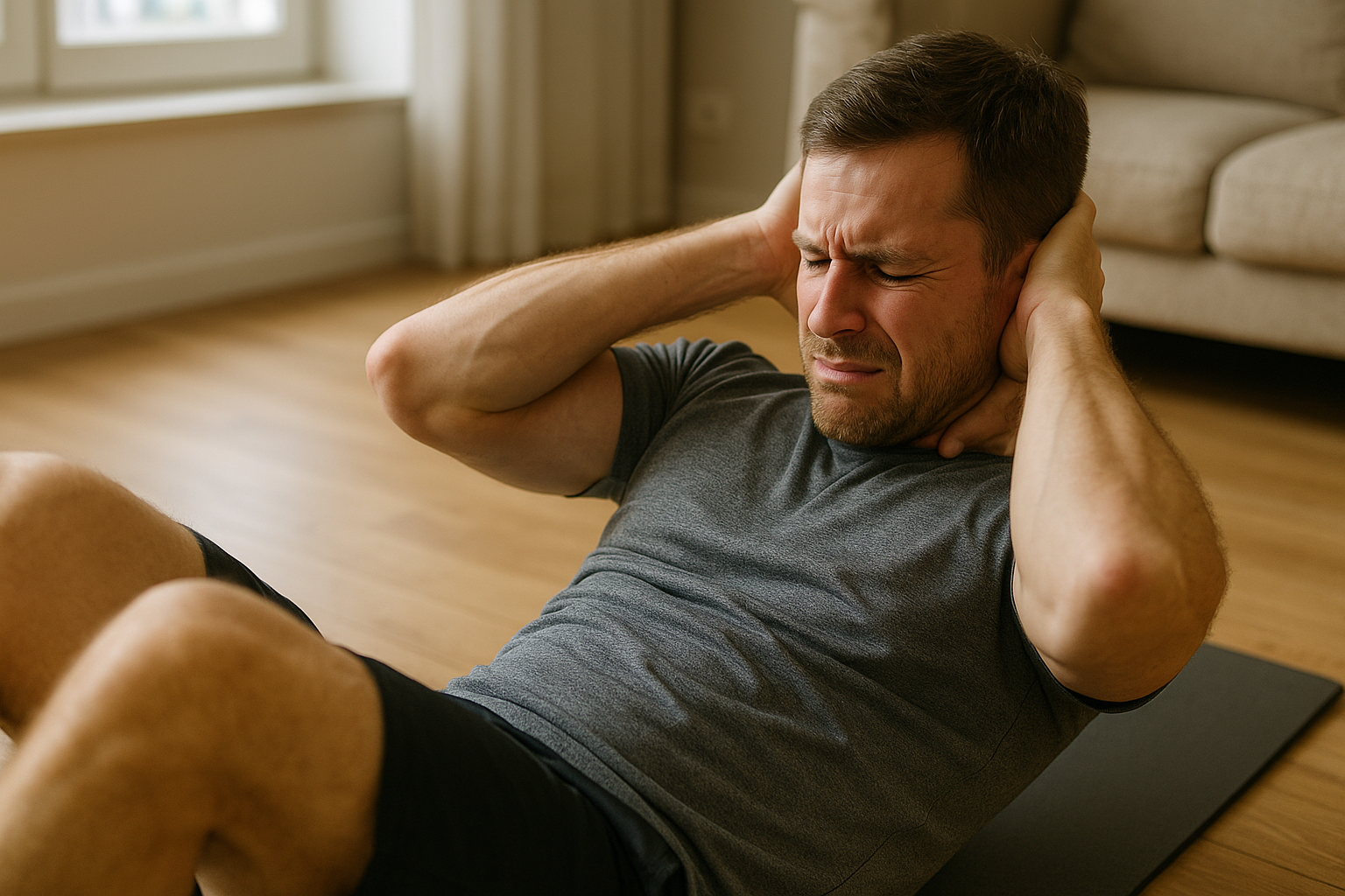 Zeg vaarwel tegen nekpijn bij sit-ups met deze eenvoudige tips - Illustration