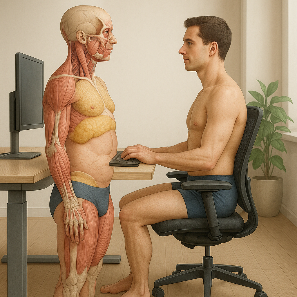 Gezond lichaam: de verborgen kracht van ergonomie en houding - Illustration