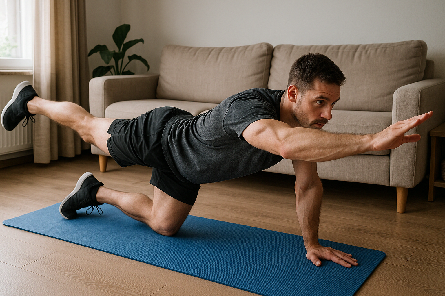 Versterk je rug vanuit huis: eenvoudige oefeningen voor iedereen - Illustration