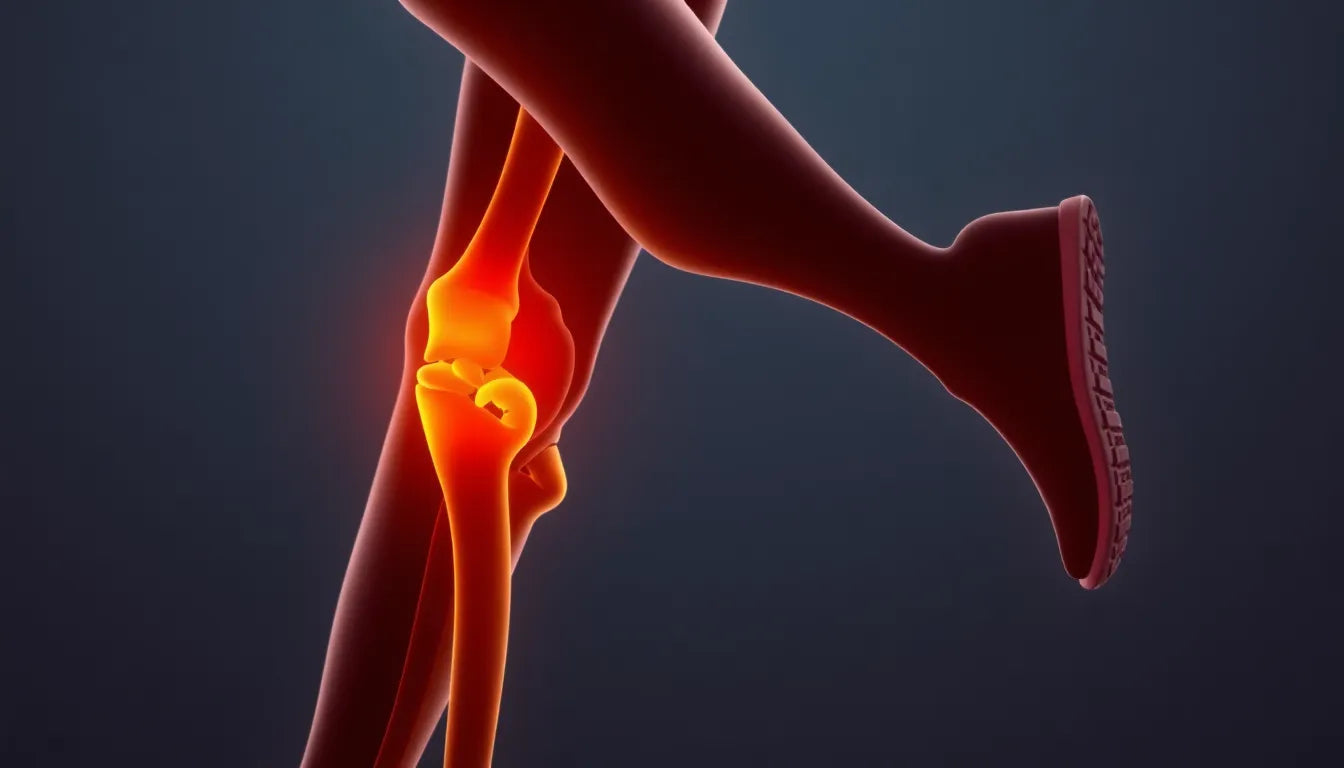 Ontdek hoe je kniepijn bij het lopen kunt verlichten en voorkomen - Illustration