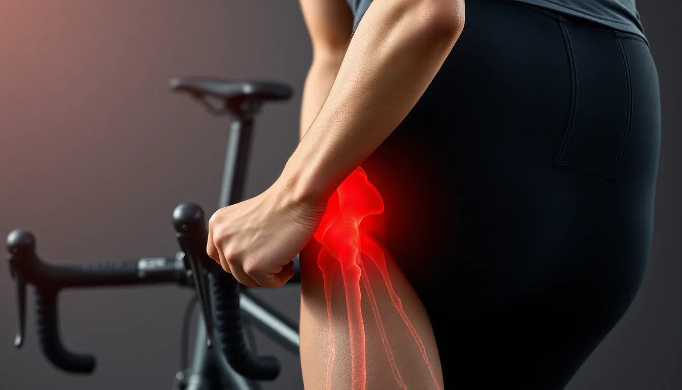 Zeg vaarwel tegen kniepijn bij het fietsen: ontdek de oplossing! - Illustration