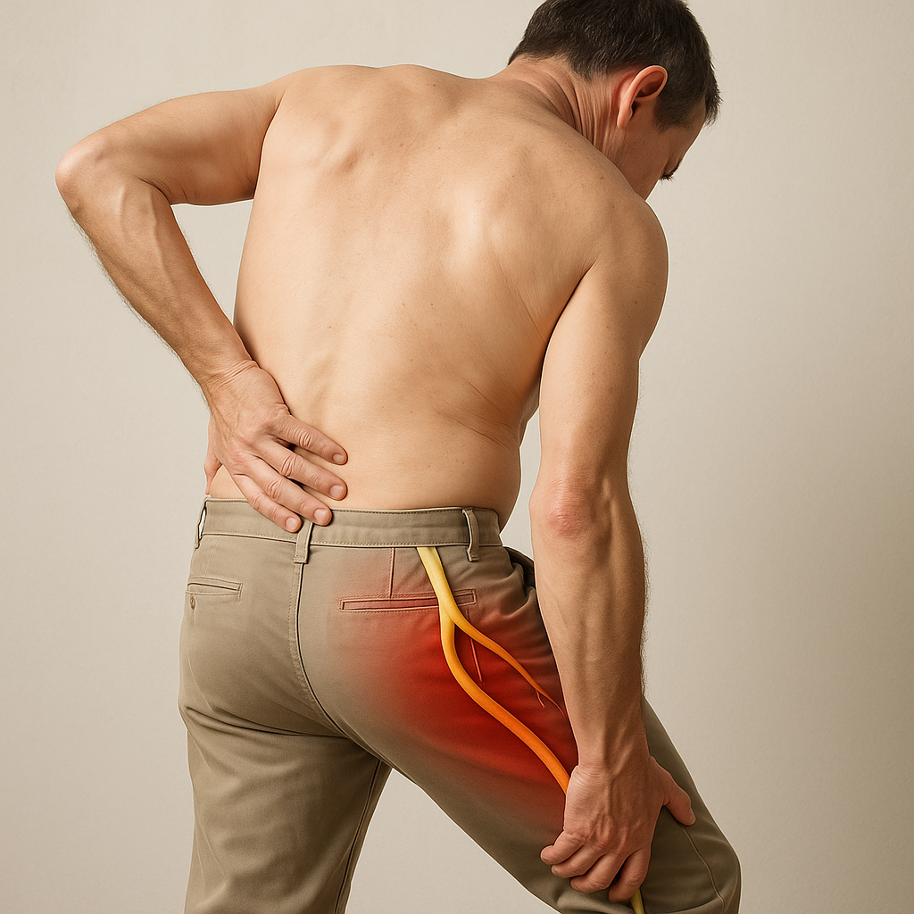 Verlicht de pijn in uw linkerbeen: ontdek effectieve oplossingen voor sciatique - Illustration