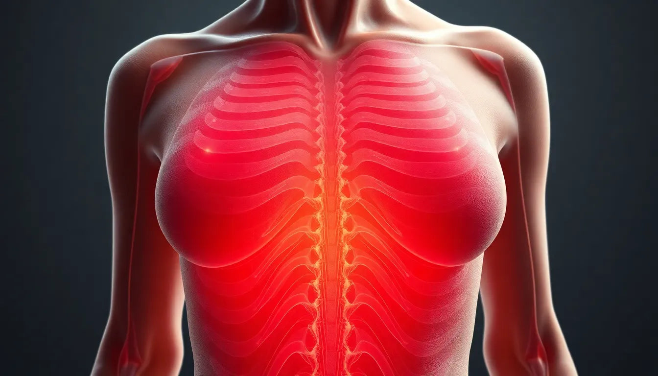 Ribpijn die naar je rug straalt? Ontdek de verborgen oorzaken en oplossingen! - Illustration
