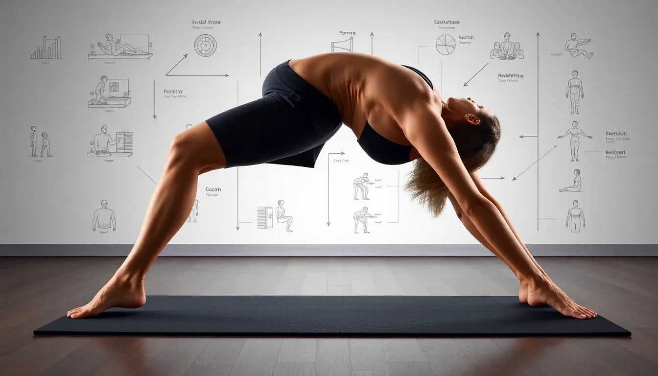 Ontdek de kracht van rekoefeningen met tekeningen: oefenlezer's gids voor pijnvrij bewegen - Illustration