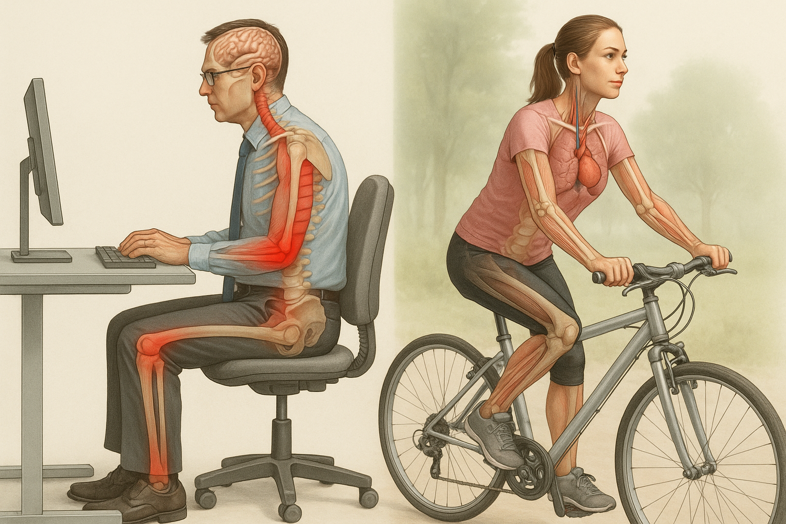 Beweeg elke dag: de kracht van 30 minuten voor je gezondheid - Illustration