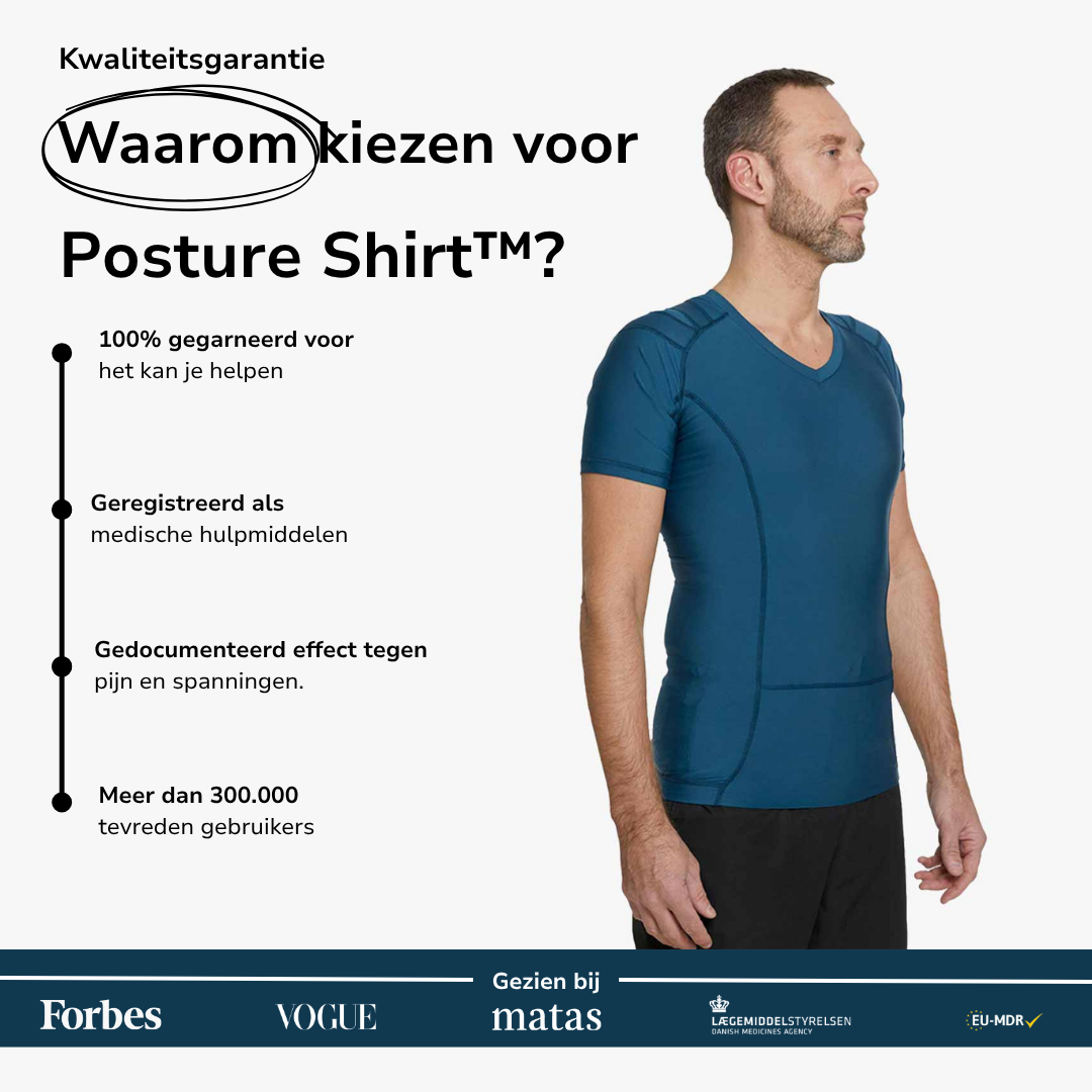 Men's Posture Shirt™ - Bleu