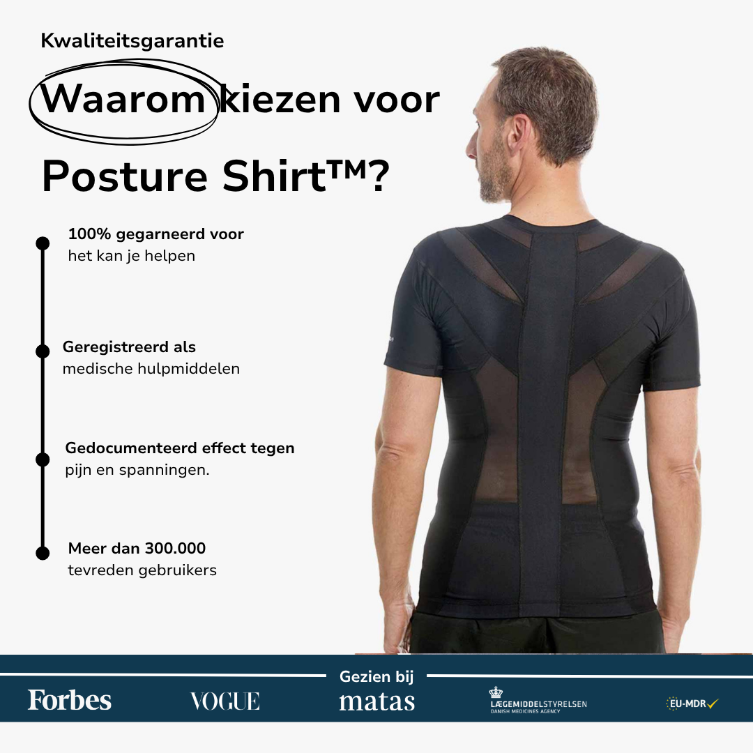 Men's Posture Shirt™ Zipper - Noir