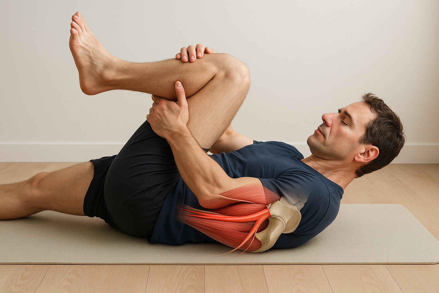 Verlicht ischiaspijn met eenvoudige en veilige rekoefeningen thuis