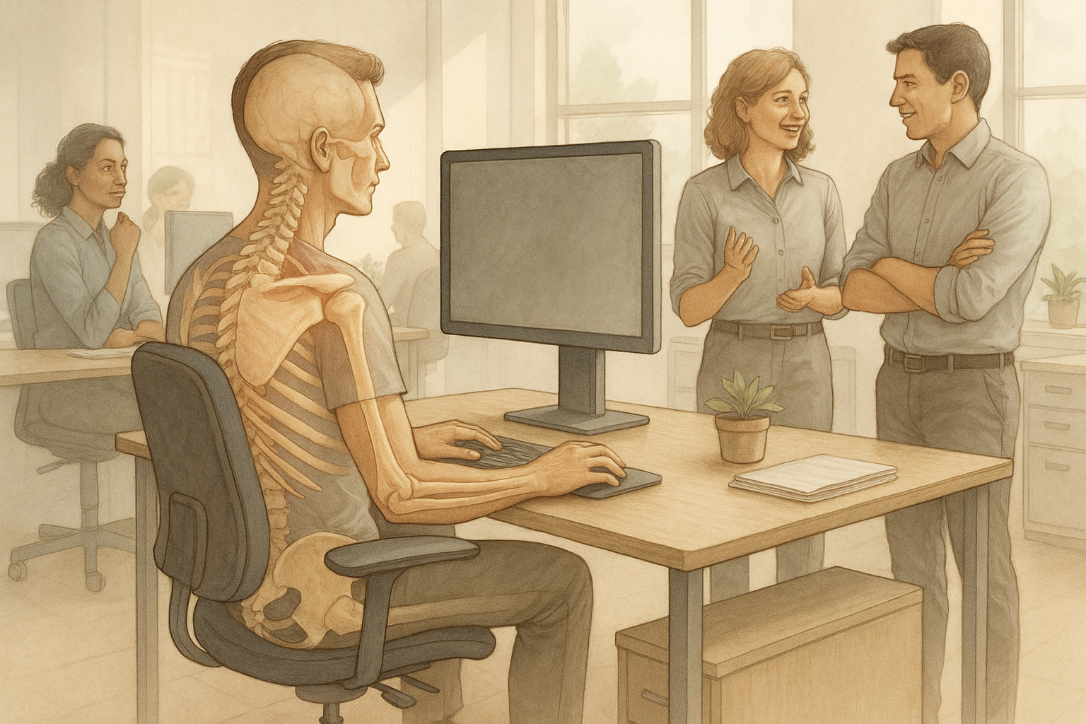 Creëer een werkomgeving die inspireert en motiveert - Illustration