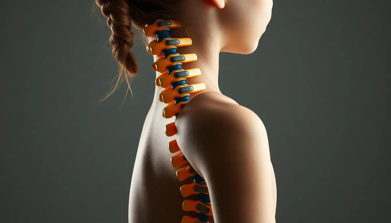 Oefenlezer: speelse en effectieve oefeningen voor scoliose kinderen - Illustration