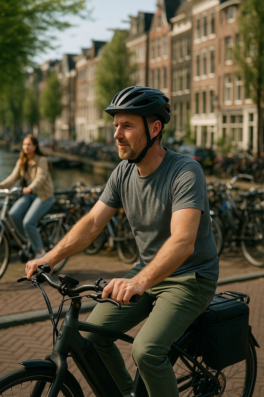 Fietsen: de weg naar een gezondere levensstijl en betere houding - Illustration