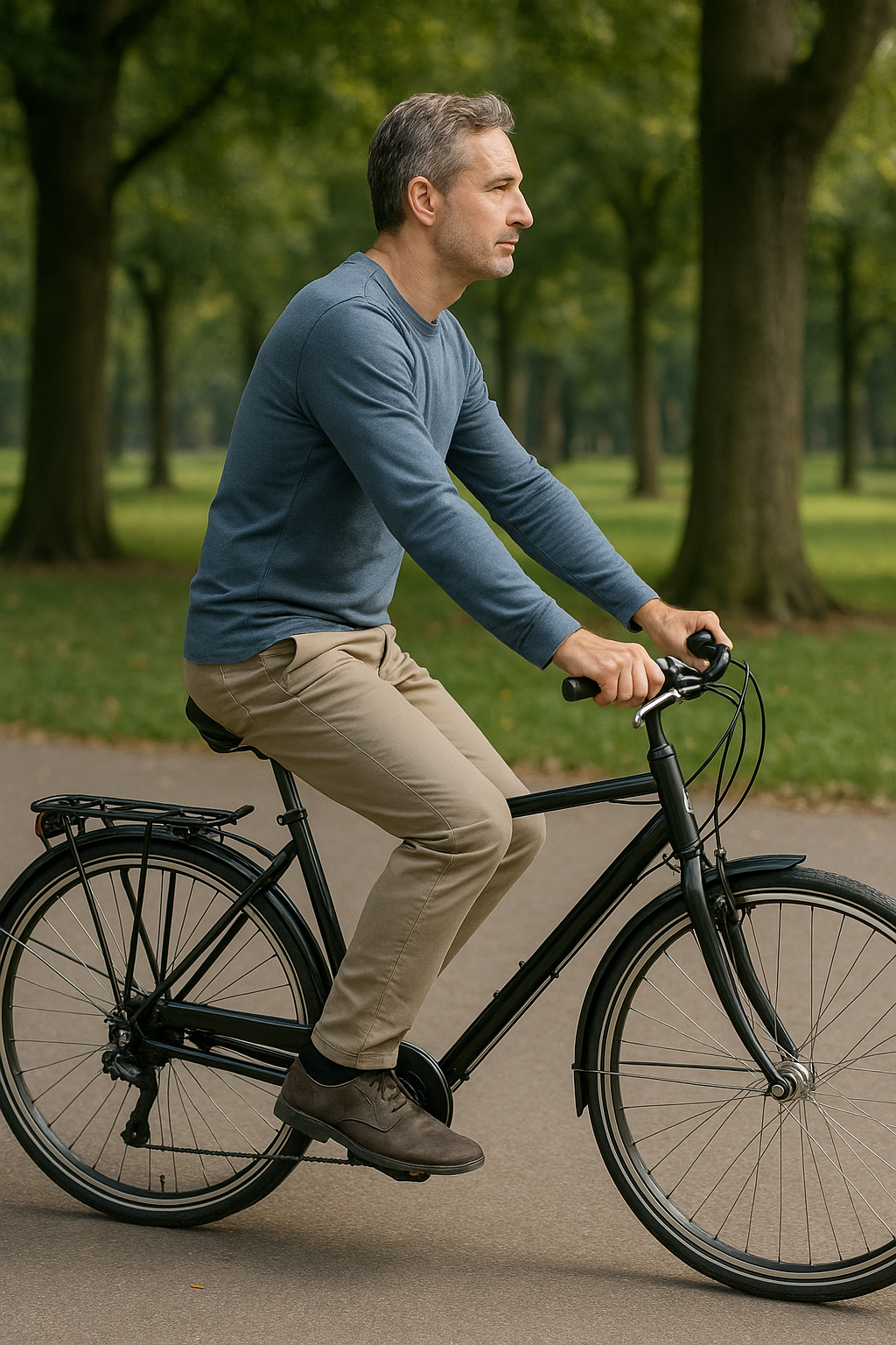 Fietsen zonder rugpijn: de juiste houding maakt het verschil - Illustration