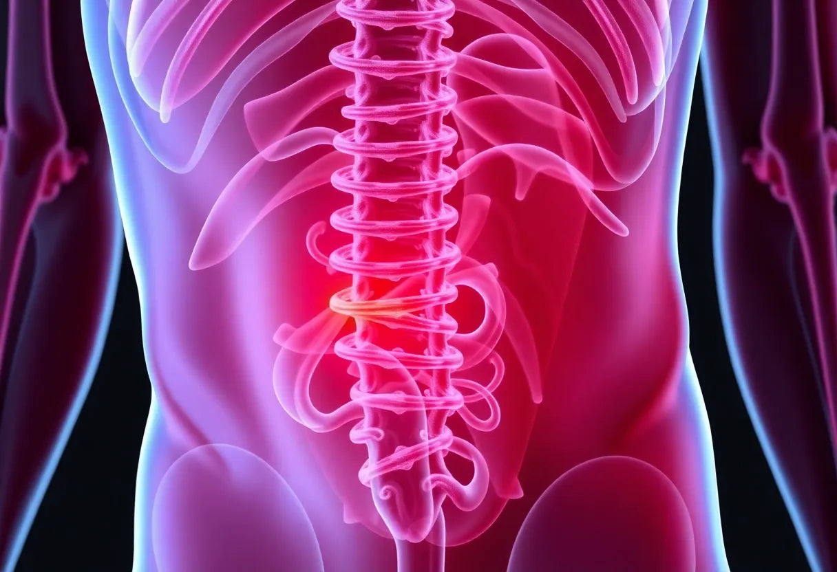 Rusteloze benen en hernia: ontdek de verborgen link en verlichting - Illustration