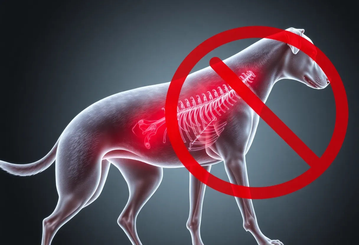 Injecties die de pijn van spondylose bij honden verzachten - Illustration