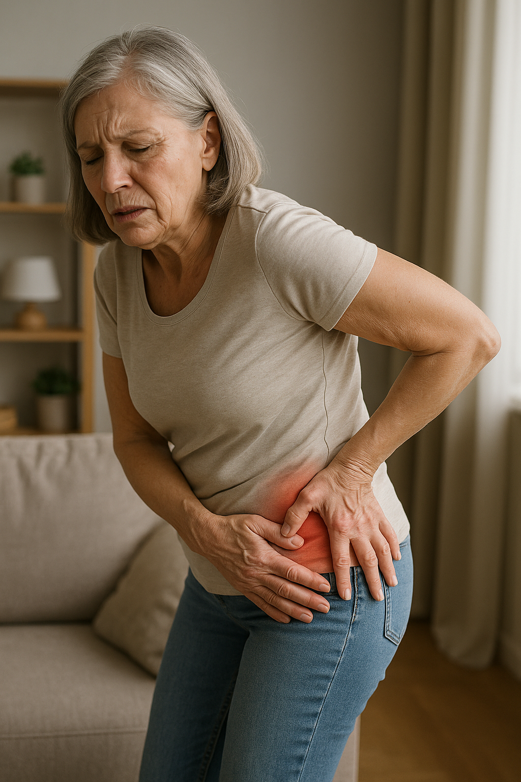 Verlicht pijn aan de zijkant van de heup met slimme oplossingen - Illustration