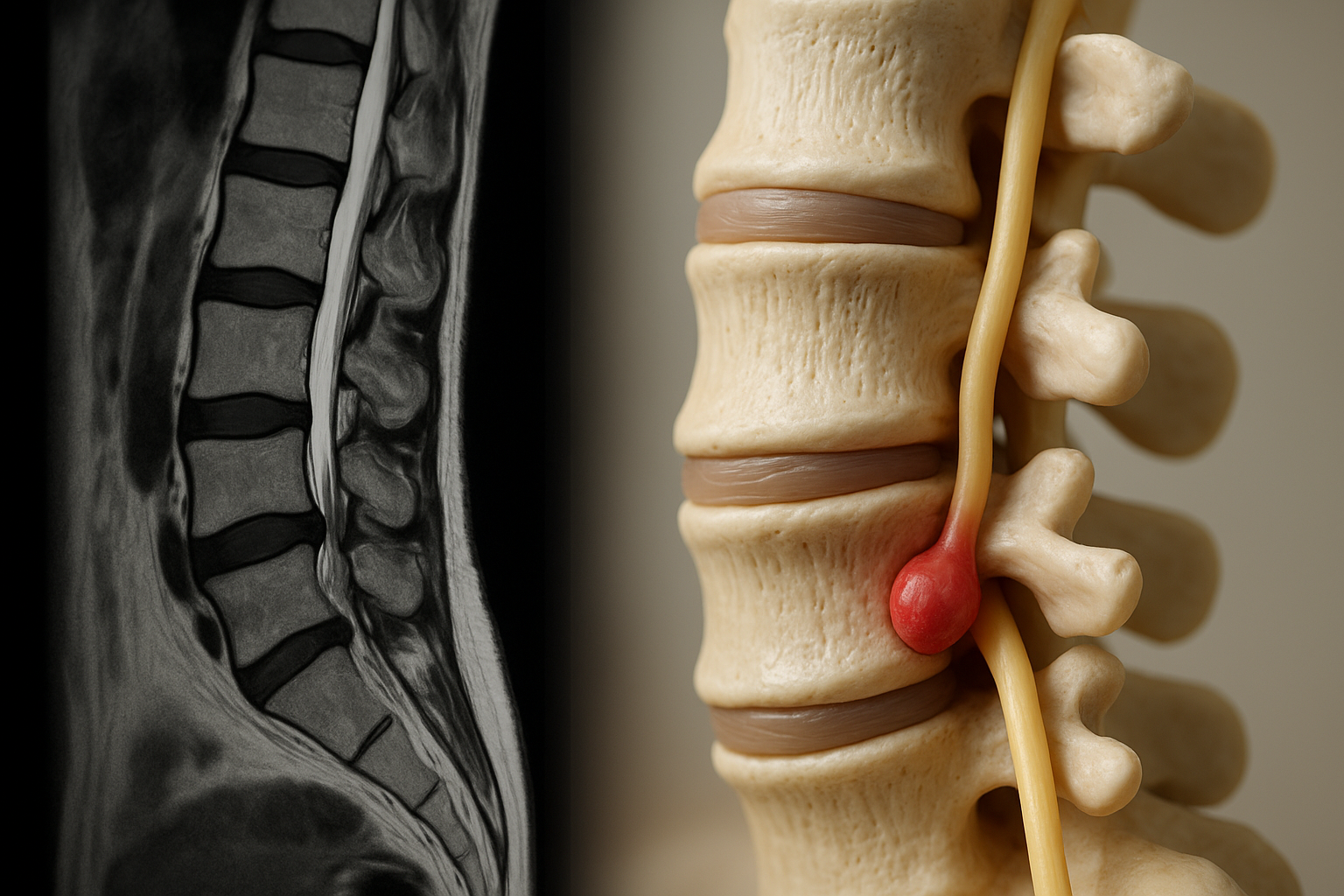 Zeg vaarwel tegen rugpijn: ontdek oplossingen voor hernia klachten in de onderrug - Illustration