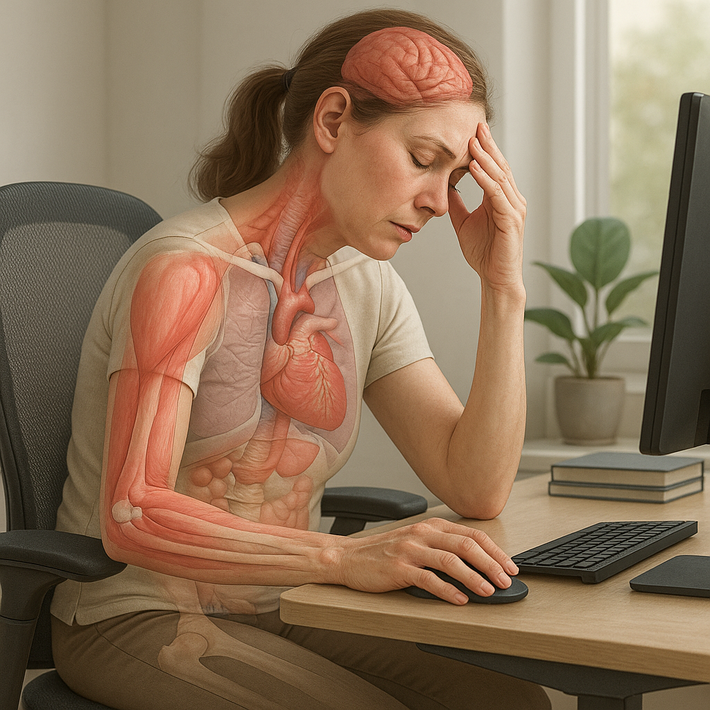 Vermoeidheid bestrijden met slimme ergonomie: ontdek hoe je je energie terugkrijgt - Illustration