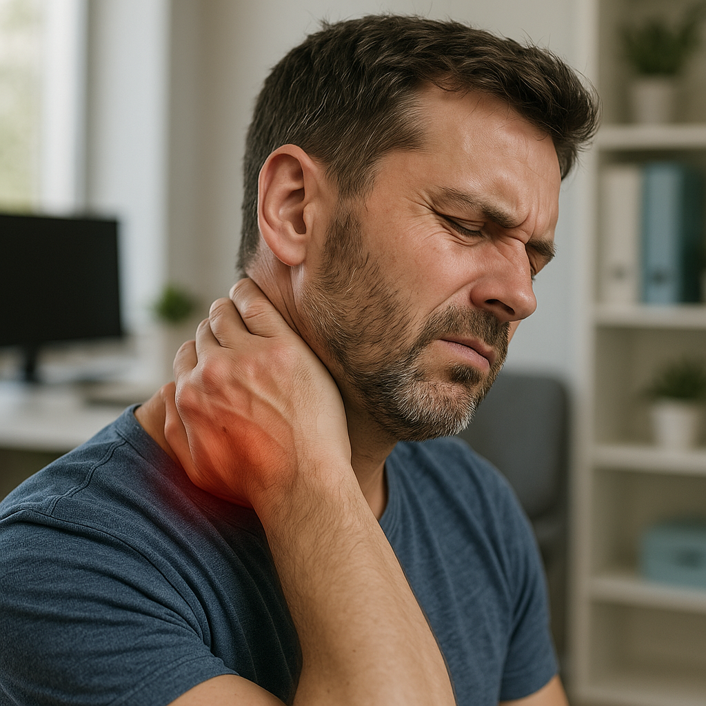 Ontdek de verborgen oorzaken van inflammation cervicale en hoe ergonomie kan helpen - Illustration
