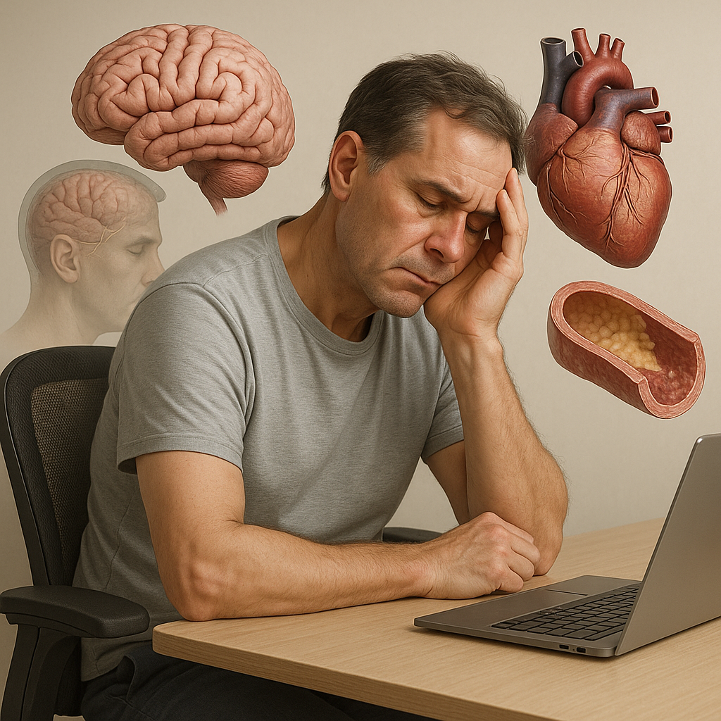 Slaaptekort: de stille sluipmoordenaar van je gezondheid - Illustration
