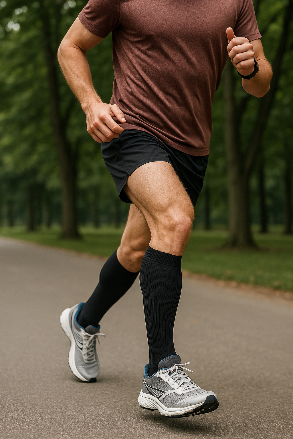 Ontdek de kracht van compressiekousen bij hardlopen voor optimale prestaties en herstel - Illustration