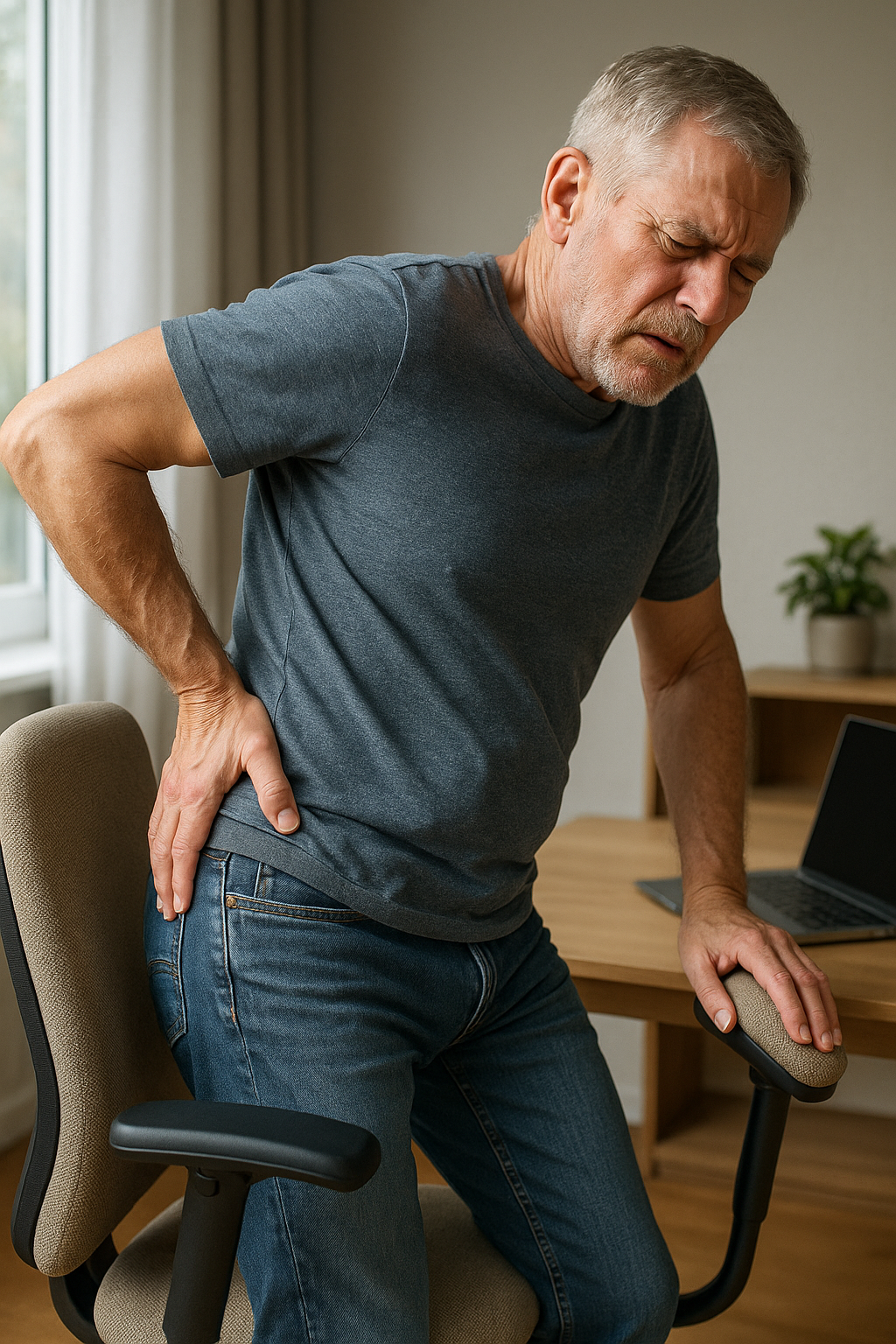 Heupoverbelasting voorkomen: ontdek de kracht van ergonomische ondersteuning - Illustration