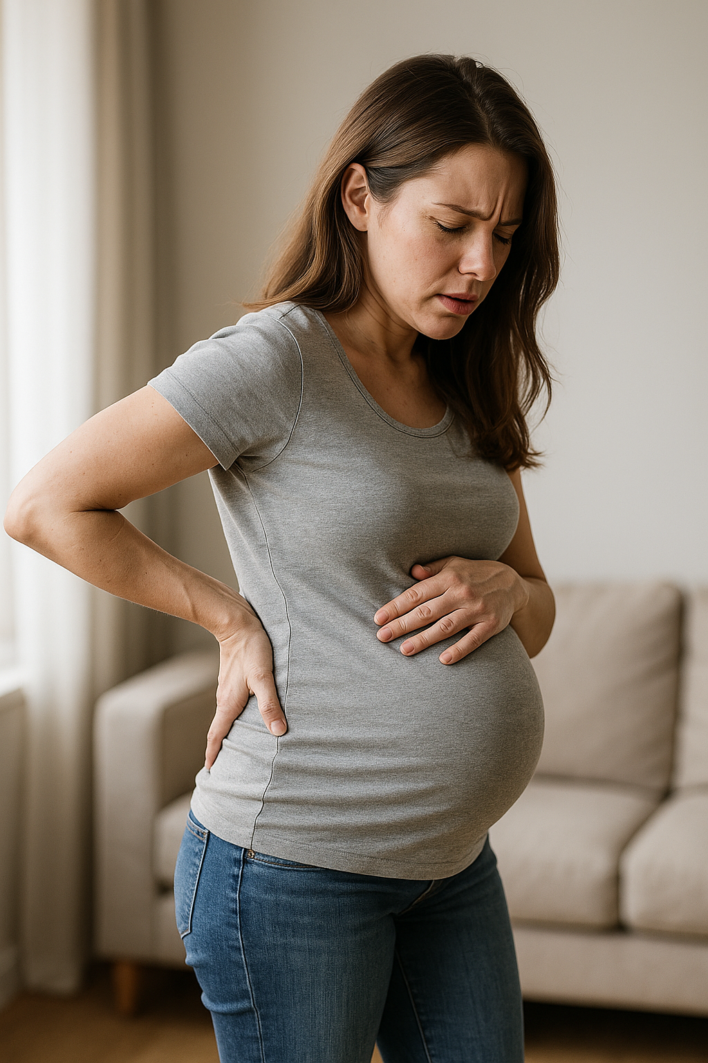 Gravid ondt i lænden tidligt: forstå årsagerne og find lindring - Illustration