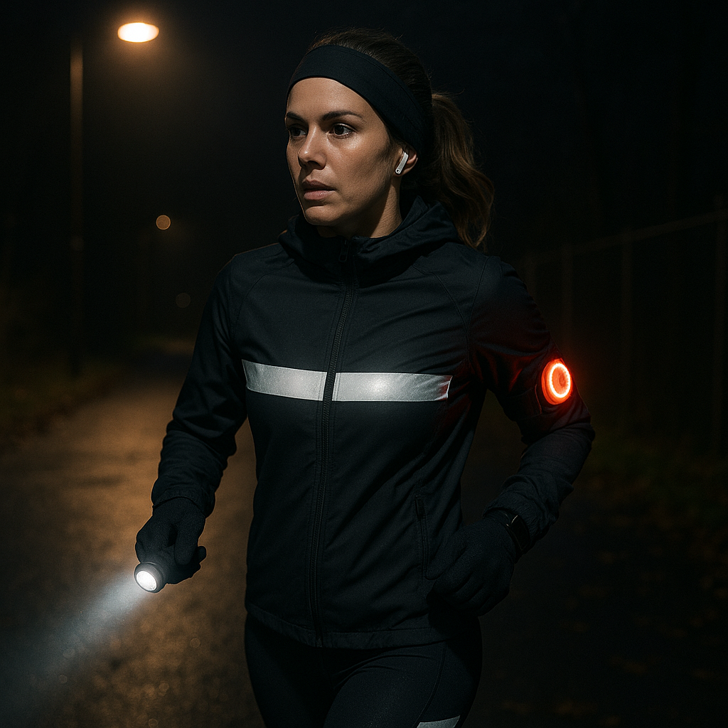 Veilig hardlopen in het donker: tips voor een zorgeloze nachtrun - Illustration