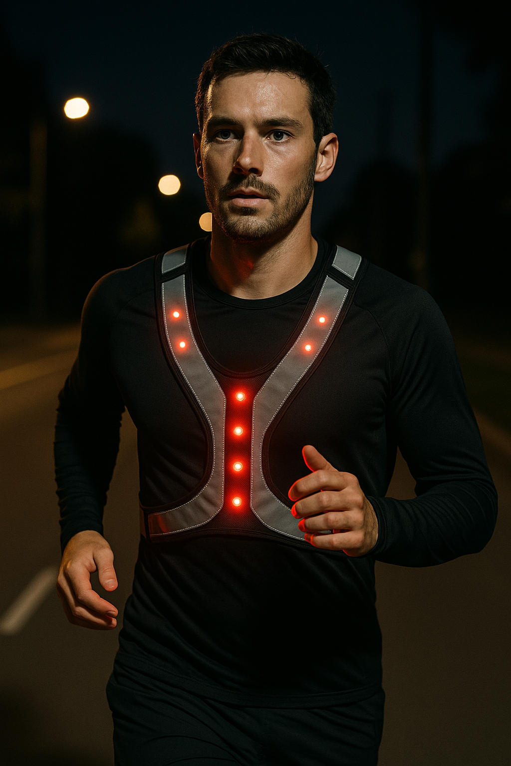 Verlicht je hardloopavontuur: blijf zichtbaar en veilig in het donker met een hardloopvest met licht