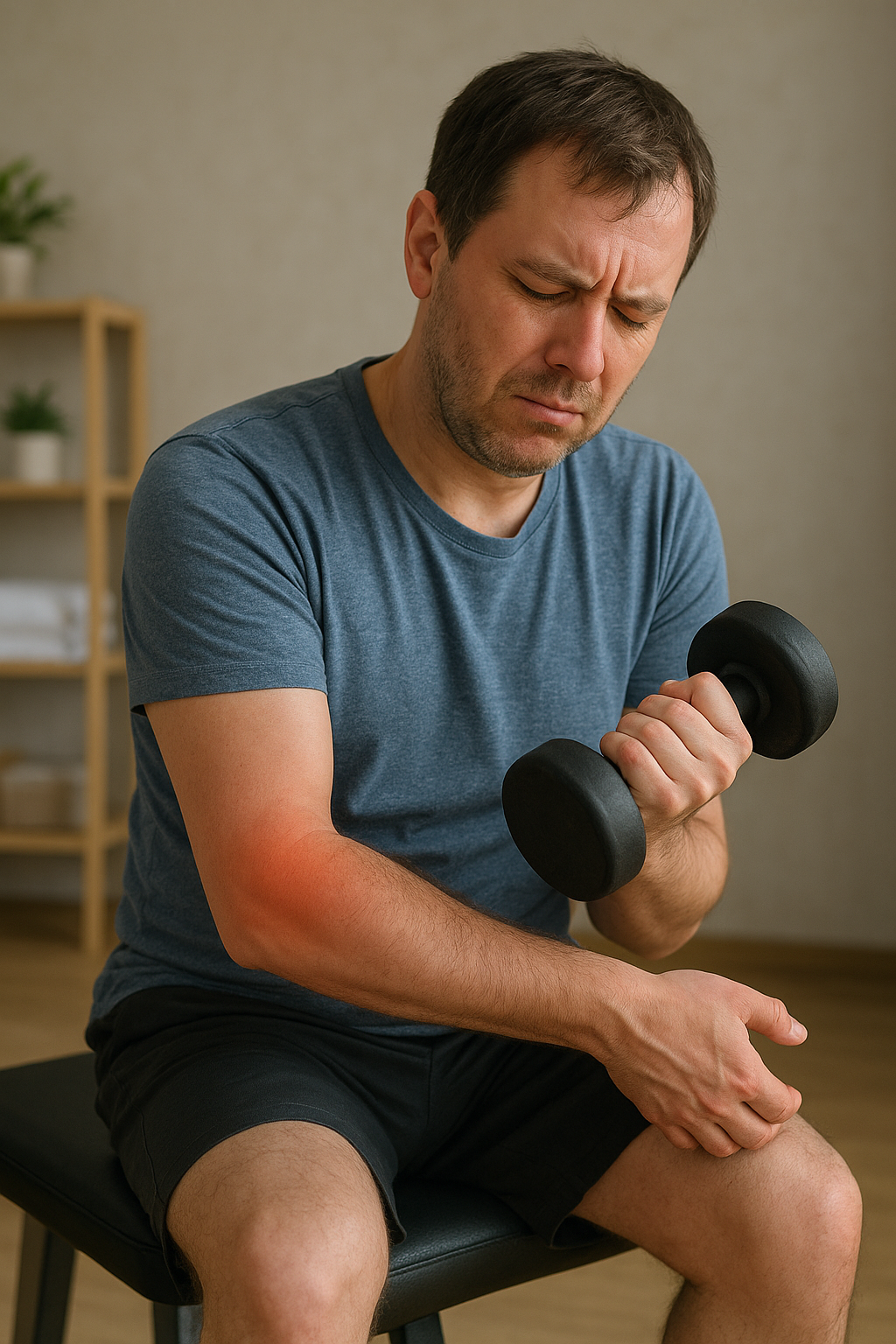 Oefenlezer ontdekt: excentrische oefeningen voor tenniselleboog verlichten pijn en versterken pezen - Illustration
