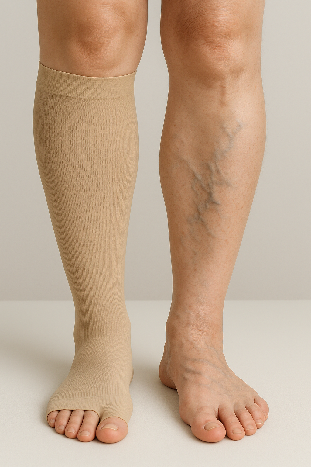 Breng je benen in topvorm met compressiekousen - Illustration