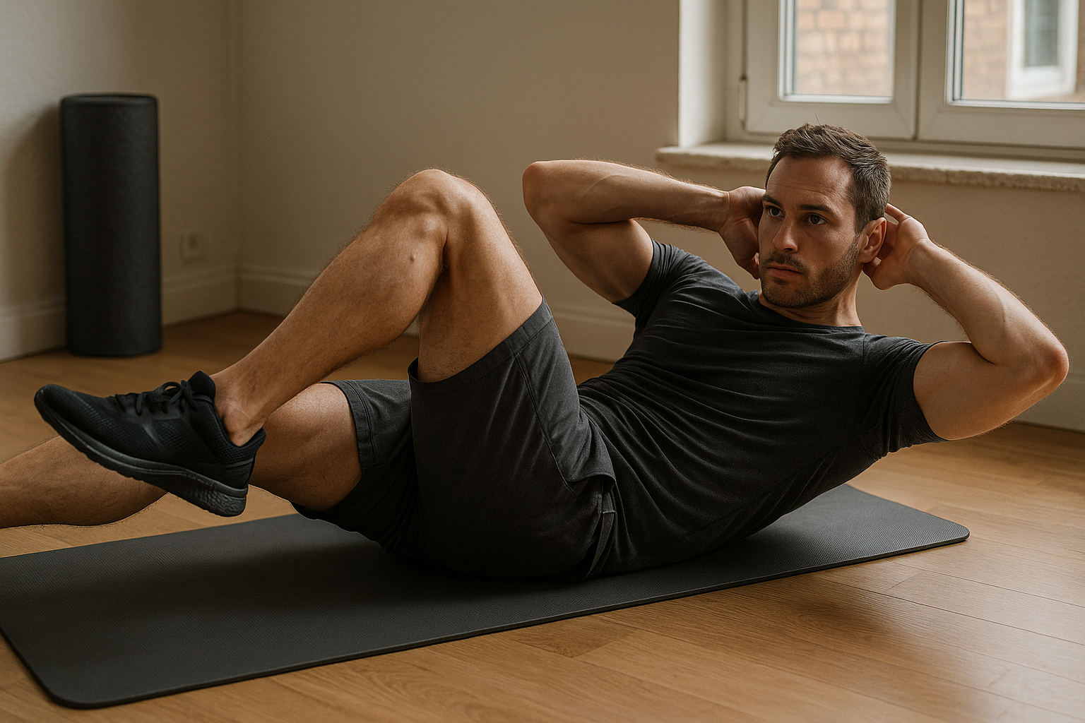 Ontdek de kracht van effectieve buikspieren trainen thuis - Illustration