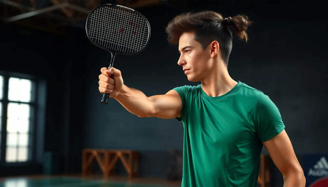 Oefenlezer ontdekt de beste udstrækningsøvelser na badminton voor soepel herstel - Illustration