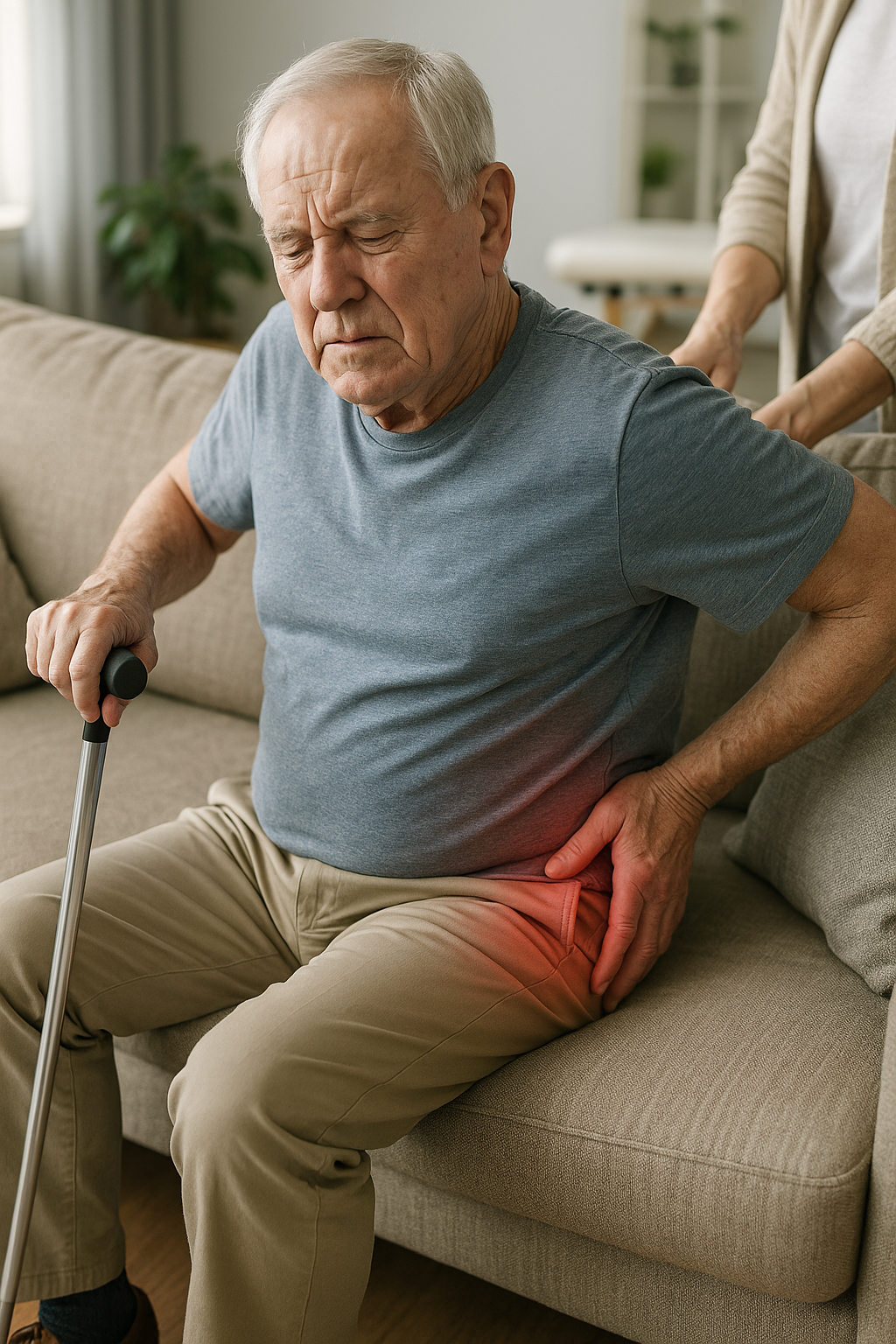 Verlicht de pijn in je bil na een heupoperatie met deze tips - Illustration