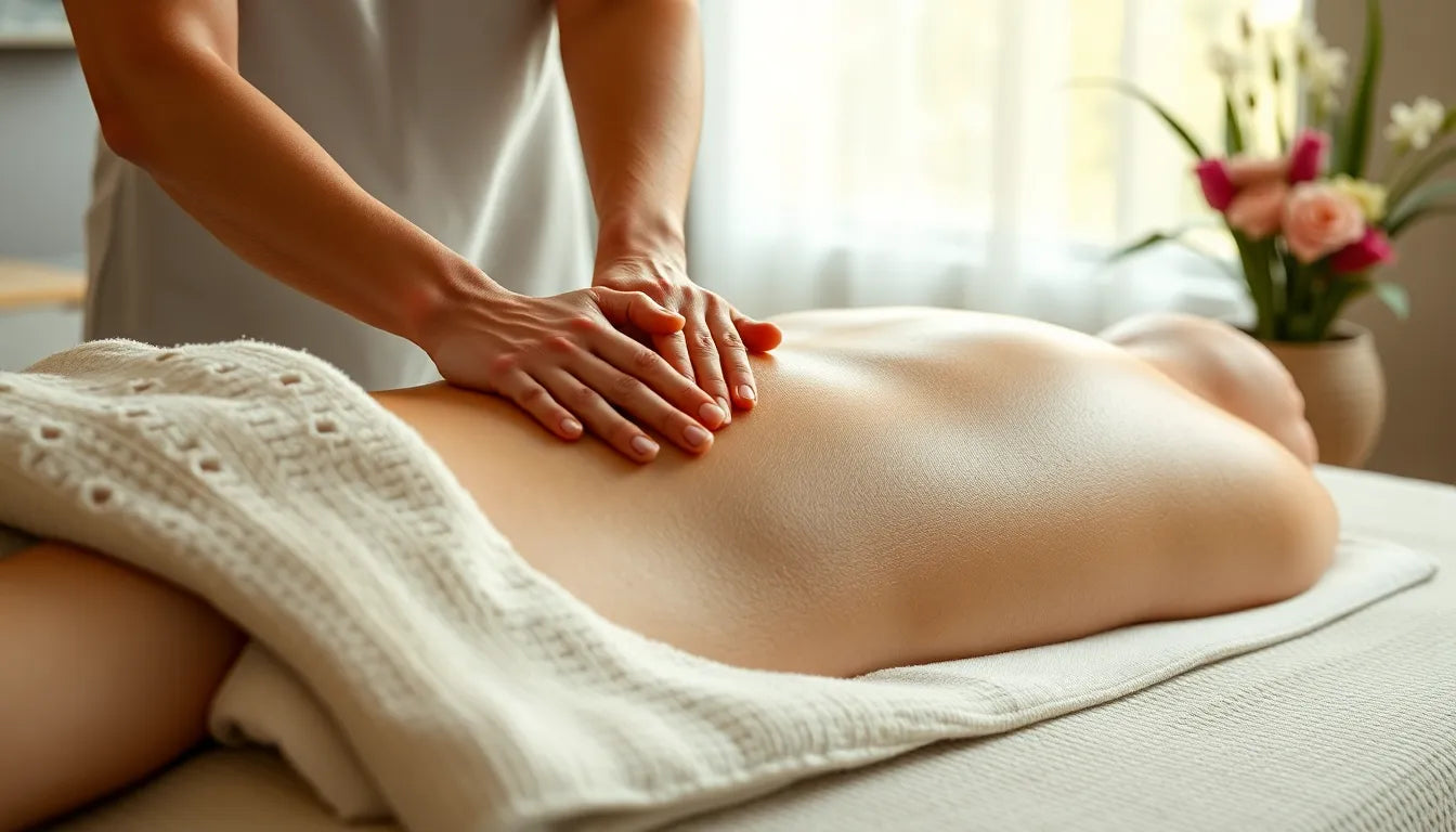 Ontdek de kracht van massage bij rugpijn en voel direct verlichting - Illustration