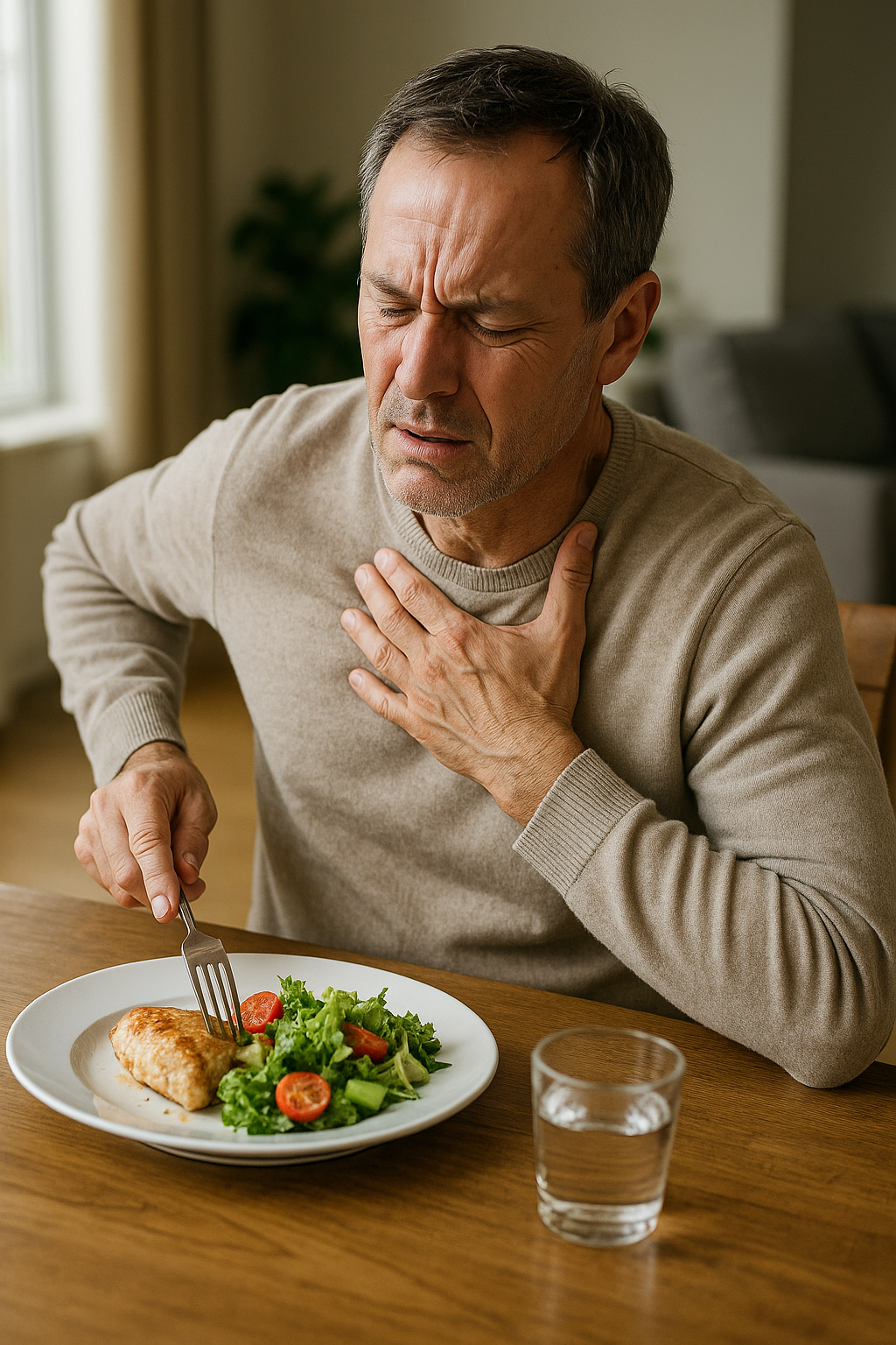 Rugpijn tijdens het eten? Ontdek de verborgen oorzaken en oplossingen - Illustration