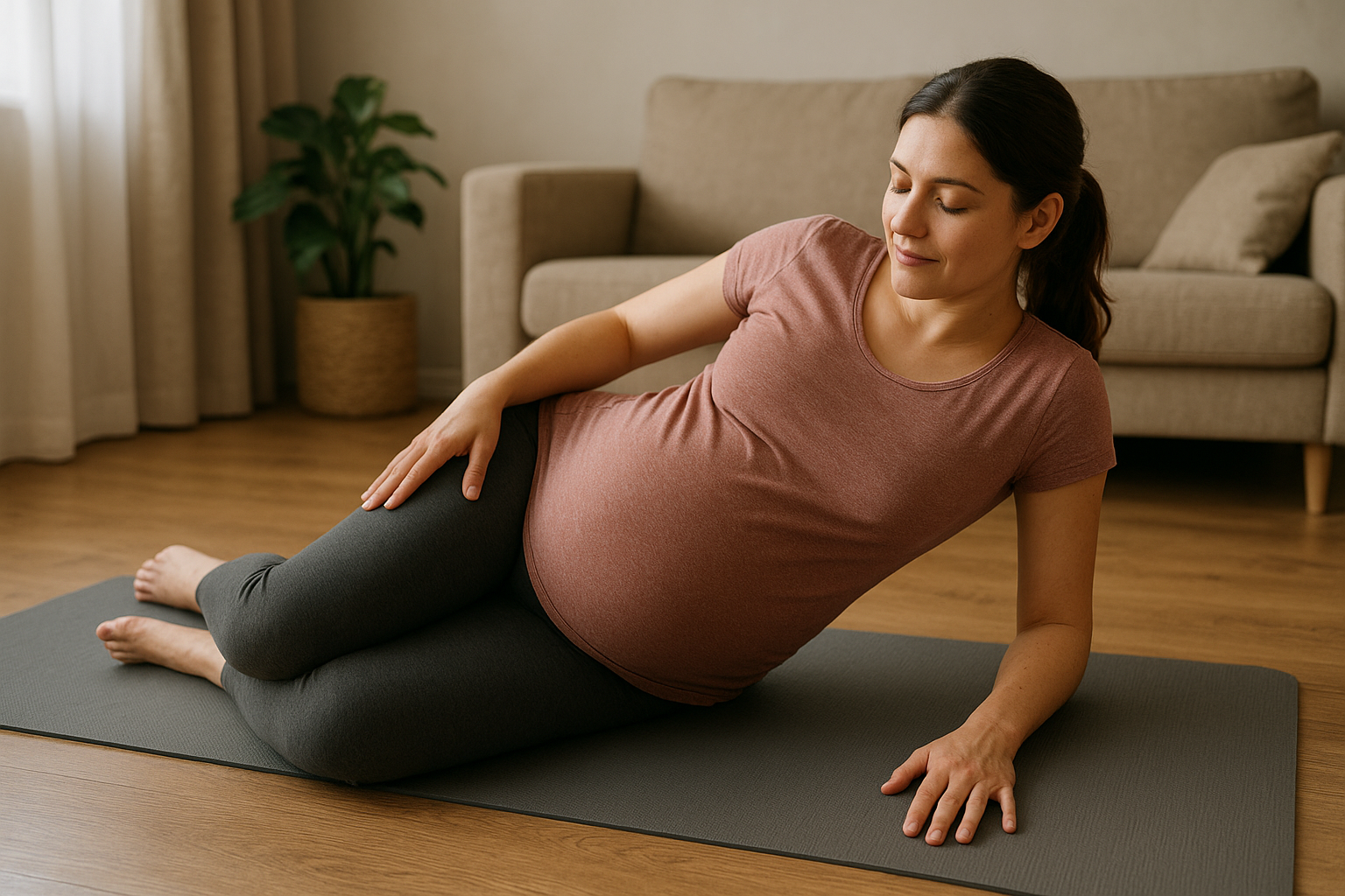 Veilige ischias oefeningen voor zwangere oefenlezers: verlichting voor jou en je baby - Illustration