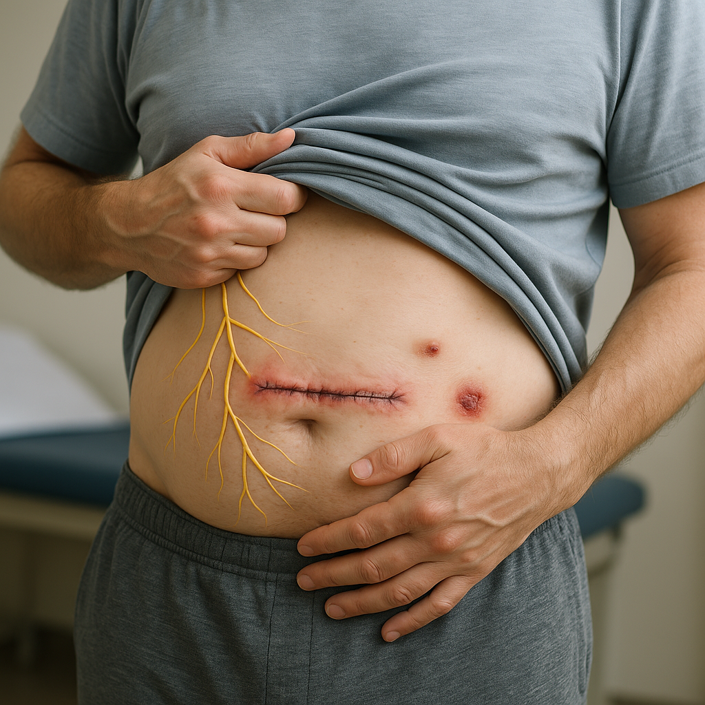 Hernia-operatie: Wat als het niet volgens plan verloopt? - Illustration