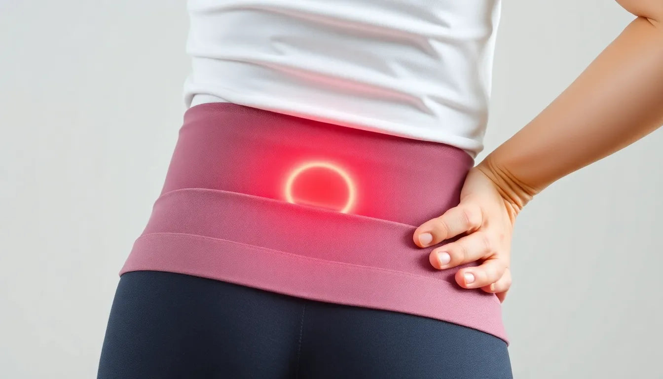 Ceinture lombaire sciatique: natuurlijke verlichting voor rugpijn en herstel - Illustration