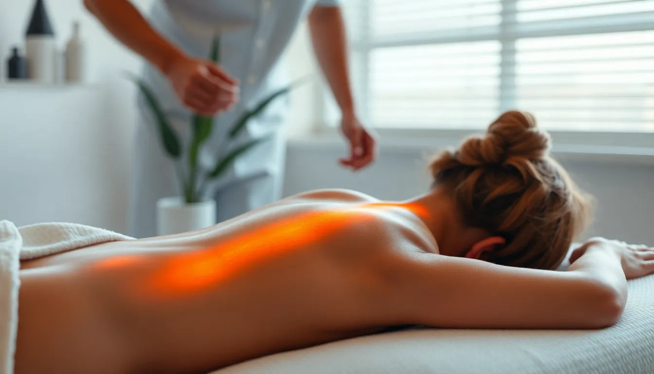 Verlicht pijn in de onderrug met de juiste massage technieken - Illustration