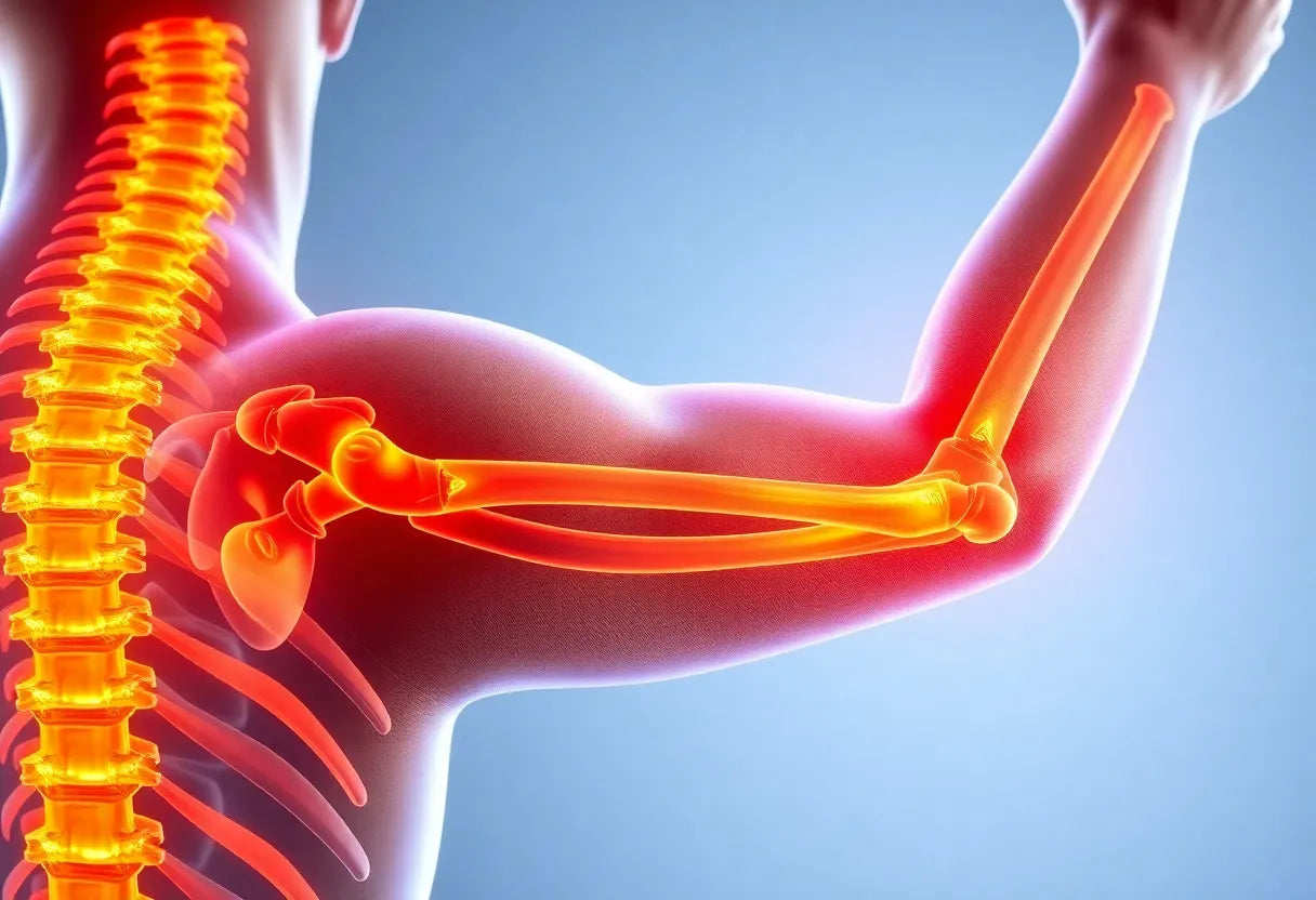 Verlicht nekpijn die naar je arm straalt met Anodyne's oplossingen