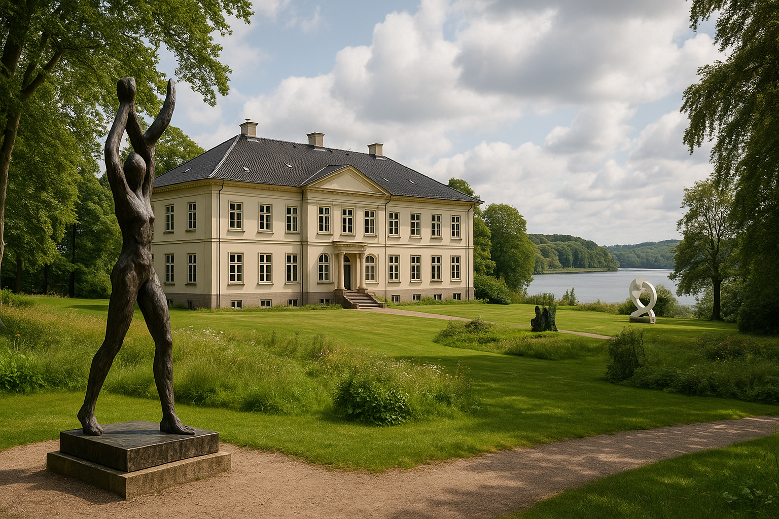 Ontdek de kunst en geschiedenis van KunstCentret Silkeborg Bad - Illustration