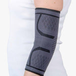 elastische elleboogbrace die ondersteuning biedt 