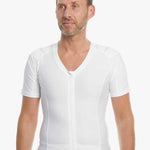 wit houding correctie shirt met rits